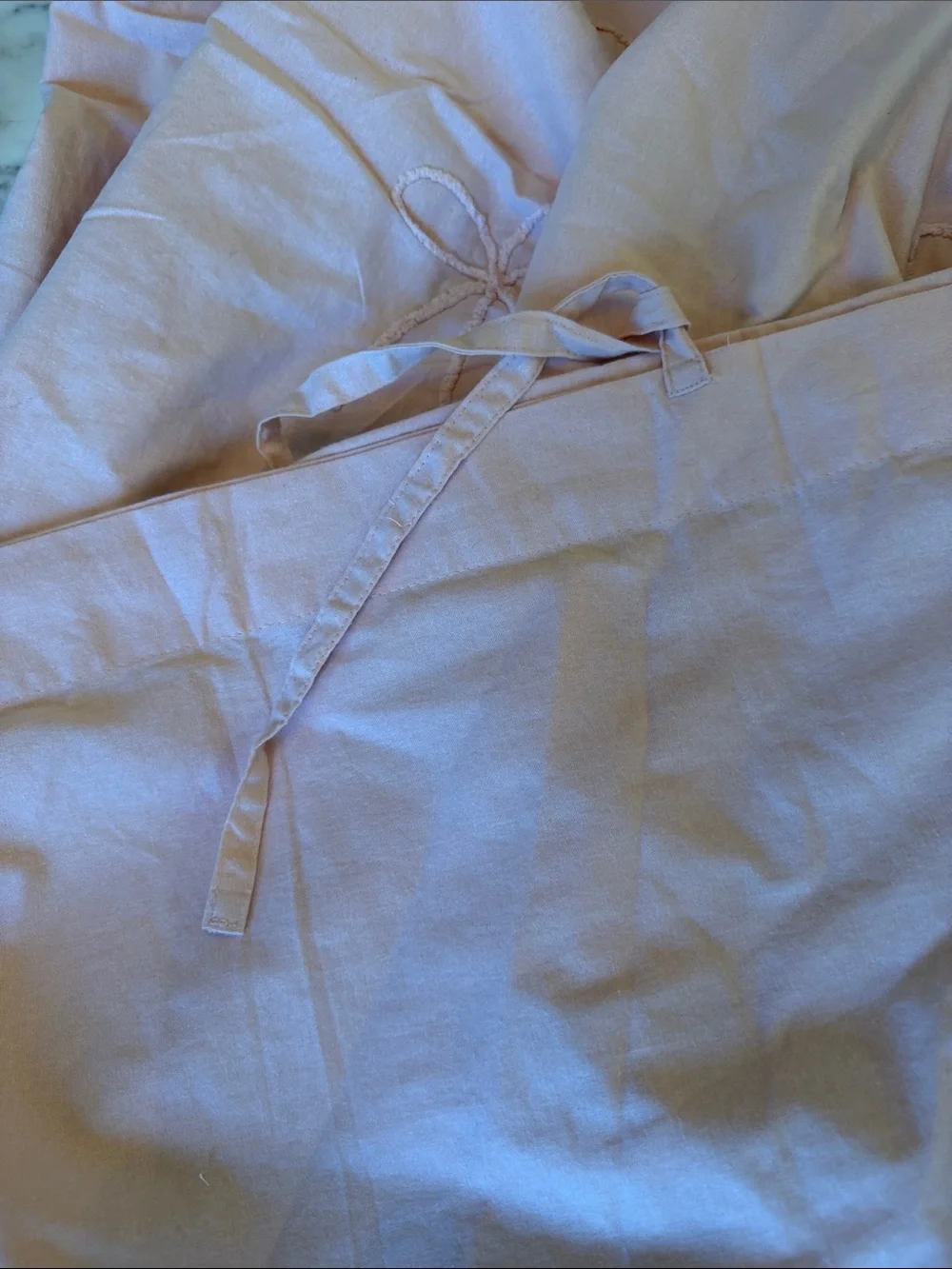 NWOT Peri Home Blush pink King size Duvet Cover